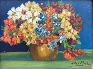 AcheterTilly Moes - Bloemen in Pot - Olieverf? Enchérissez de 59!