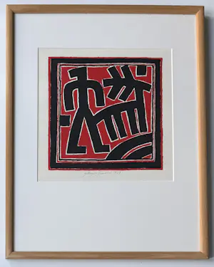 Ferenc Gogos - handgesigneerde kleurenlitho | 'Zonder titel' | 1989 kopen? Bied vanaf 100!