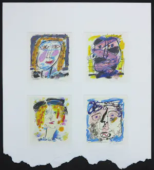 Kees Salentijn - Lot van acht zeefdrukken kopen? Bied vanaf 50!