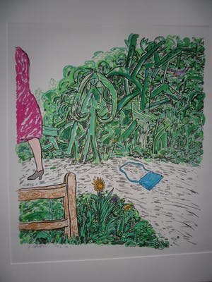 Pieter Holstein - Zeefdruk, Titel, ‘Tasje verloren’ kopen? Bied vanaf 50!