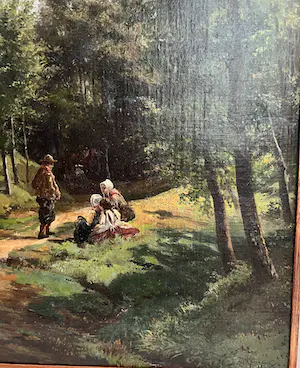 Hermanus Willem Koekkoek - Gezelschap in het bos kopen? Bied vanaf 1200!
