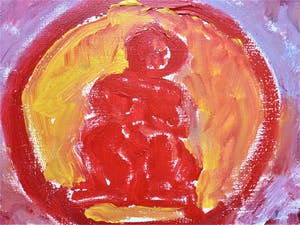 Anton Heyboer - Het symbool van de onschuld Kleurijke schildering kopen? Bied vanaf 450!