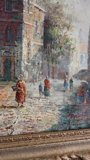 Onbekend - Oud Hollands of Vlaams stadsgezicht kopen? Bied vanaf 125!