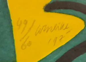 Corneille - Aquagravure op geschept papier, Les Plantes au Soleil - Ingelijst kopen? Bied vanaf 1!