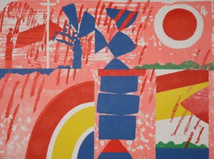 Jef Diederen - Houtsnede op Rijstpapier, Z.T. kopen? Bied vanaf 35!