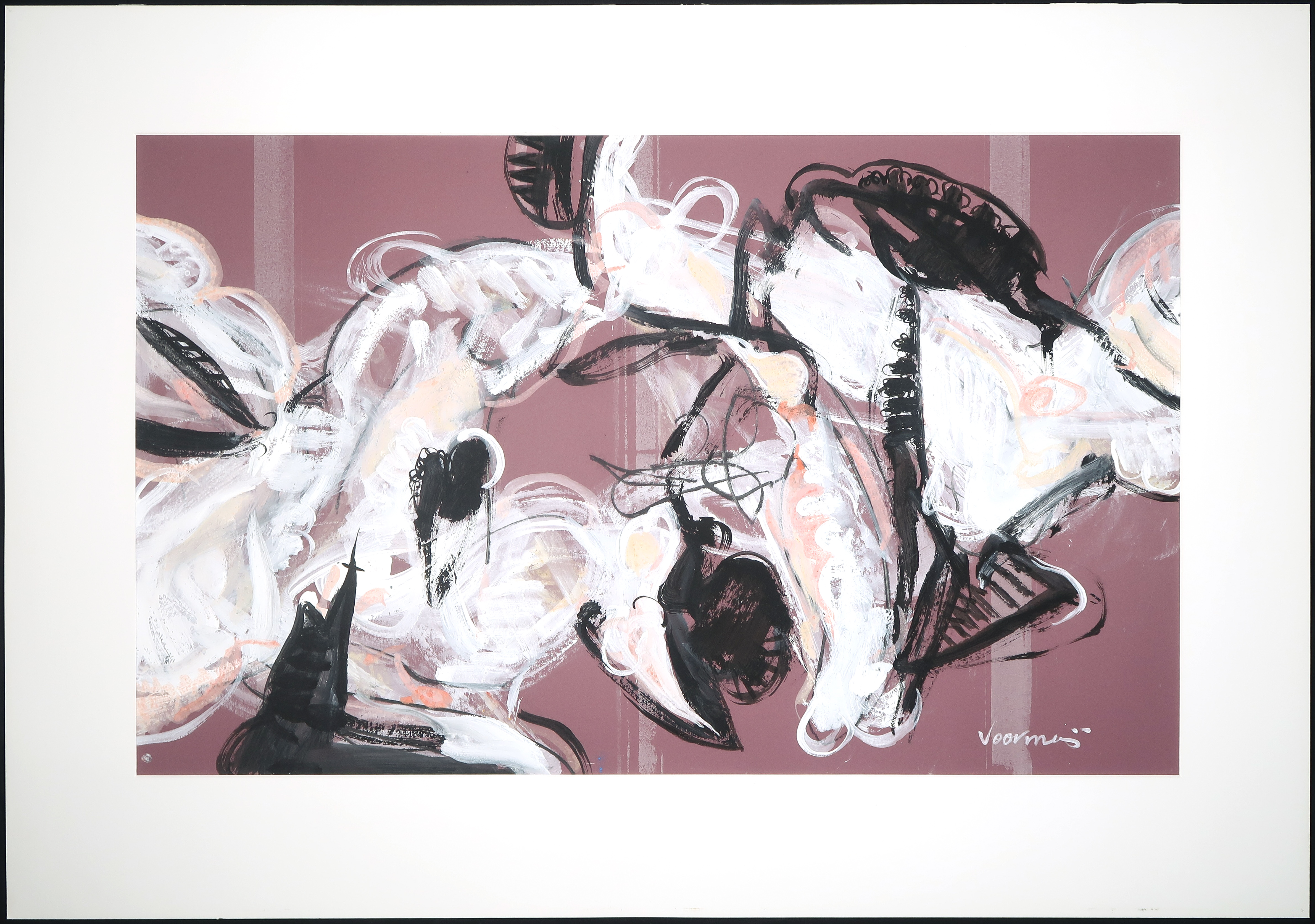 Peter John Voormeij - Gouache op papier, Zonder titel kopen? Bied vanaf 60!