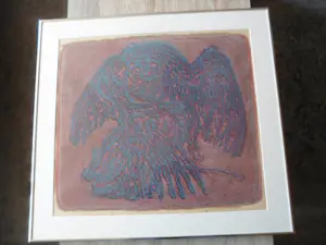 Jan Bezemer - Kleurenlitho: Roofvogel. kopen? Bied vanaf 40!