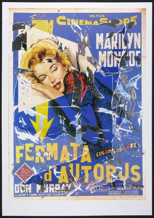 Mimmo Rotella - Décollage, Fermata D'Autobus (inclusief certificaat!) kopen? Bied vanaf 260!
