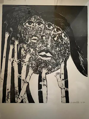 Ans Wortel - Lithografie "Sprekend met 'n dubbele mond......" Unica, handgesigneerd kopen? Bied vanaf 85!