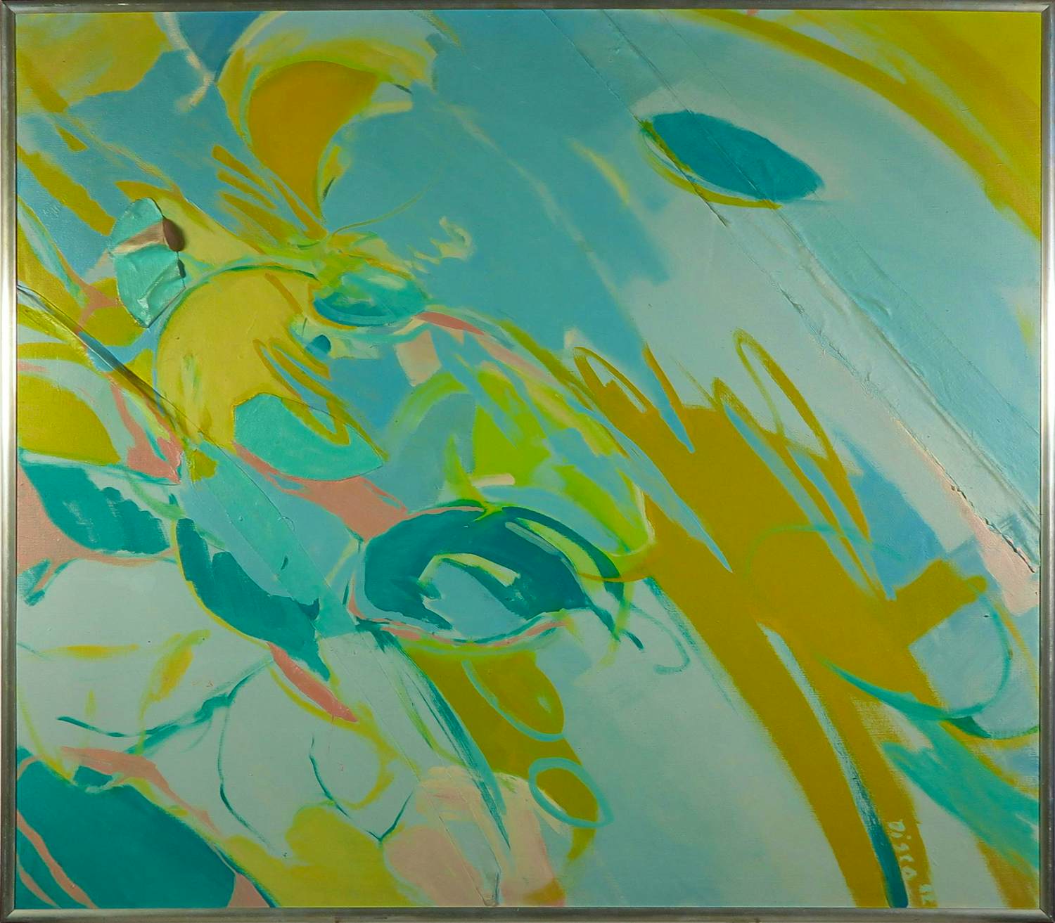 Betty Disco - Acrylverf op doek, Grieks bouquet - Ingelijst verkocht voor € 80!