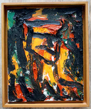 Jan de Beus - Olieverf op doek: Portret - 1990 kopen? Bied vanaf 1!