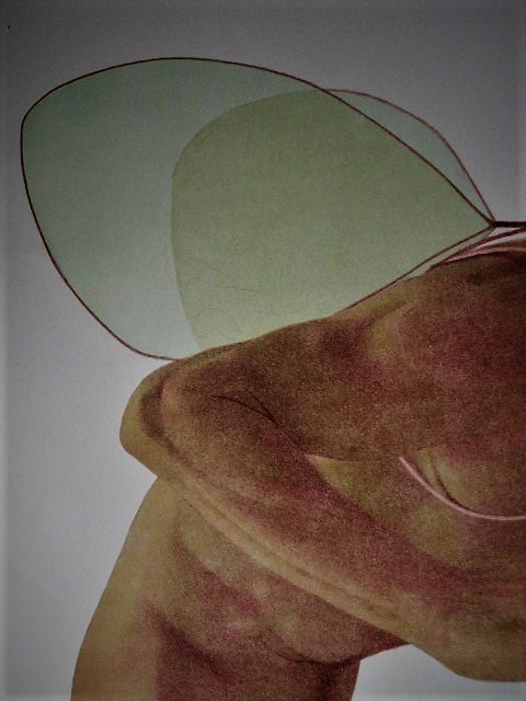 Rodolfo Meli - Toscaans Graficus - Groot Gesigneerd Litho " Zelfportret als Icarus"  kopen? Bied vanaf 1!