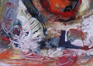Jan te Wierik - Acryl op papier, Z.T. Abstracte voorstelling - Ingelijst kopen? Bied vanaf 1!
