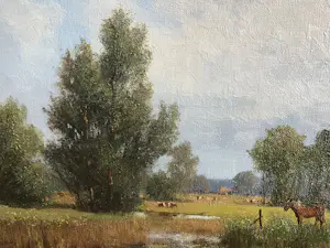 Willem Jacobus Alberts - Landschap in de Achterhoek. kopen? Bied vanaf 200!
