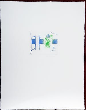 Roger Raveel - Blauw-groen tuingezicht (zeer zeldzaam) kopen? Bied vanaf 440!