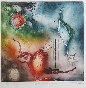 Ad Arma - Ets, Tijd is een gesprek - Ingelijst kopen? Bied vanaf 50!