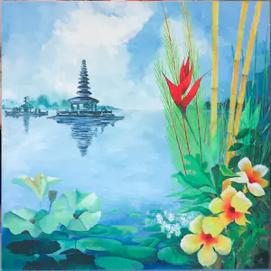 Jan van Delft - Acryl op doek, Bratanmeer II (zeer groot) kopen? Bied vanaf 250!