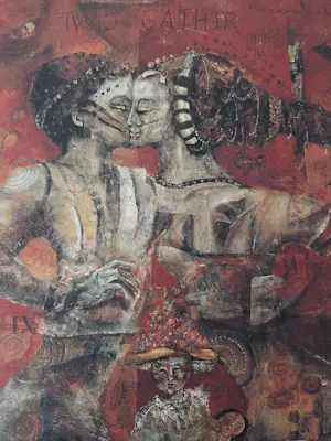 Astrid Engels - Geliefden. Art print. Gesigneerd. kopen? Bied vanaf 69!