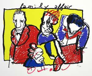 Herman Brood - Zeefdruk, Family Affair verkocht voor € 120!