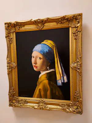 Alfonso Moreno - Meisje met de parel naar Johannes Vermeer kopen? Bied vanaf 375!