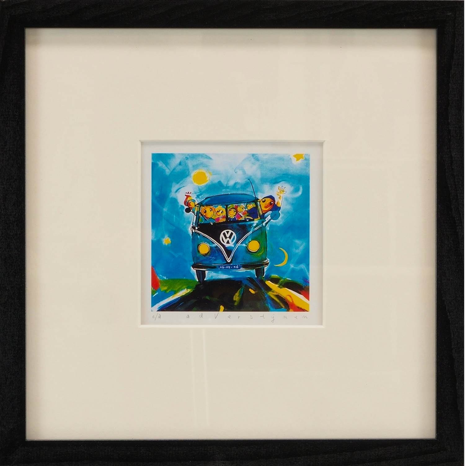 Ad Verstijnen - Kleurenzeefdruk VW BUS IN NIEUWE LIJST!!! kopen? Bied vanaf 59!