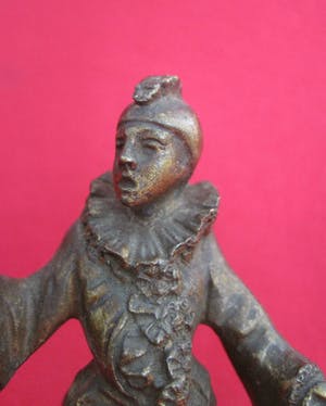 Brons (Onbekend) - Harlekijn uit Comedia dell'arte. kopen? Bied vanaf 65!