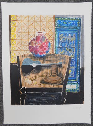 Wendy Chazin - Composition with Guitar and Vase kopen? Bied vanaf 23!