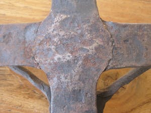 Heiligenbeeld - Smeedijzeren Christus aan het kruis. kopen? Bied vanaf 45!