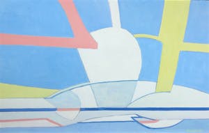 Paul Overhaus - Olieverf op doek, Zonnig uitzicht - Ingelijst kopen? Bied vanaf 80!