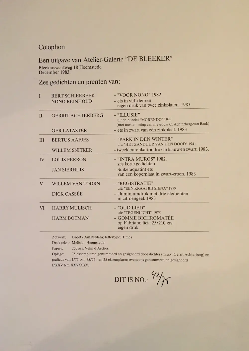 Willem Snitker (1938-2015)