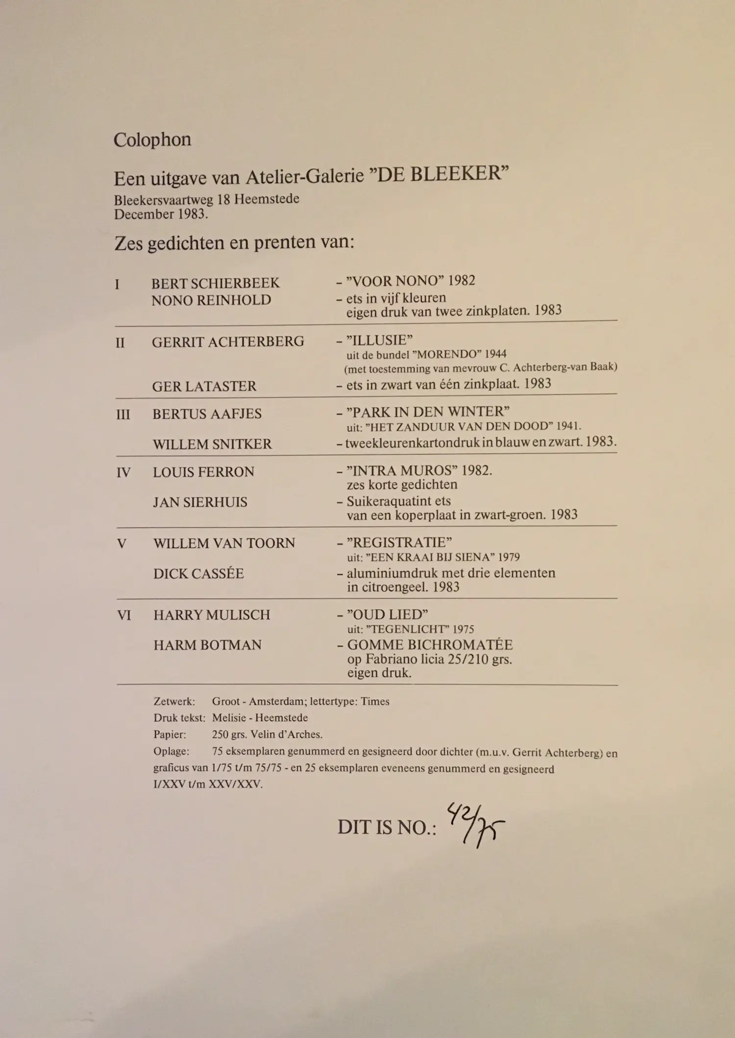 Willem Snitker (1938-2015)