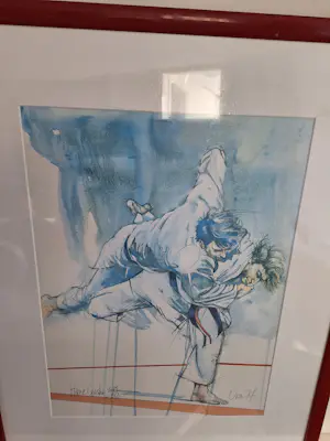 Ortho Owen - 'Hane Goshi' Judo zeefdruk kopen? Bied vanaf 35!