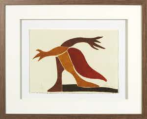 Reinhoud D'Haese - & Italo Calvino, Aquatint (uit zeer kleine oplage!) - Ingelijst verkocht voor € 1!