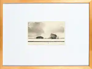 Chris Nobels - Potlood, Winter in Kortstekerpolder verkocht voor € 1!