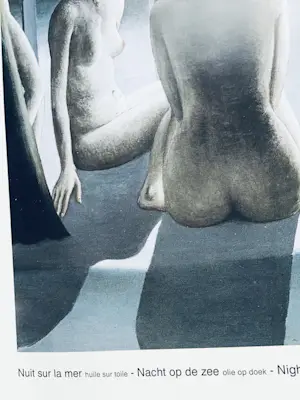 Paul Delvaux - Nuit sur la Mer, Nacht op zee, affiche kopen? Bied vanaf 1!