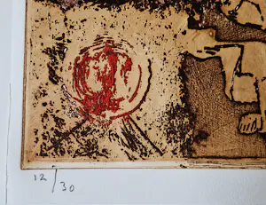 Jan Montyn - Grote, vrij zeldzame Ets uit de koan Japan serie - kleine oplage (30) - gesign. kopen? Bied vanaf 78!