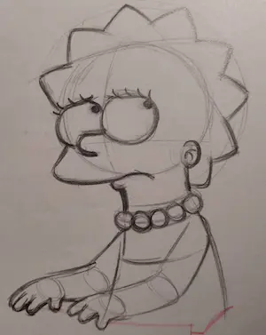Matt Groening - originele productietekening, ingelijst en met certificaat kaufen? Bieten Sie von 85!