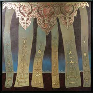 Valentin Bakardjiev - Olieverf op doek, Memories of the Palace IV - Ingelijst (Groot) verkocht voor € 100!