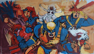 Peter Klashorst - Acrylverf op doek , “MARVEL” - GROOT – 2018 – 60 x 105 cm kopen? Bied vanaf 350!