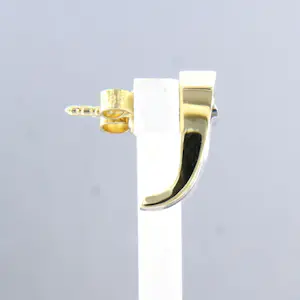 14k bicolour gouden oorknoppen bezet met briljant geslepen diamant tot. 0,10ct kopen? Bied vanaf 310!