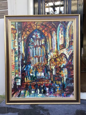 Jan Makkes - C4327, Kerkinterieur St. Bravokerk Haarlem kopen? Bied vanaf 450!