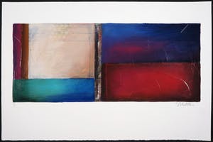 Starlie Sokol-Hohne - Monotype, Abstract Turquoise kopen? Bied vanaf 1!