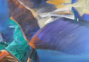 Wilfred Lang - abstracte compositie kopen? Bied vanaf 1500!