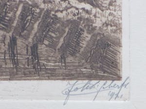 Johan D. Scherft - Boschbrug Den Haag - Ets kopen? Bied vanaf 1!