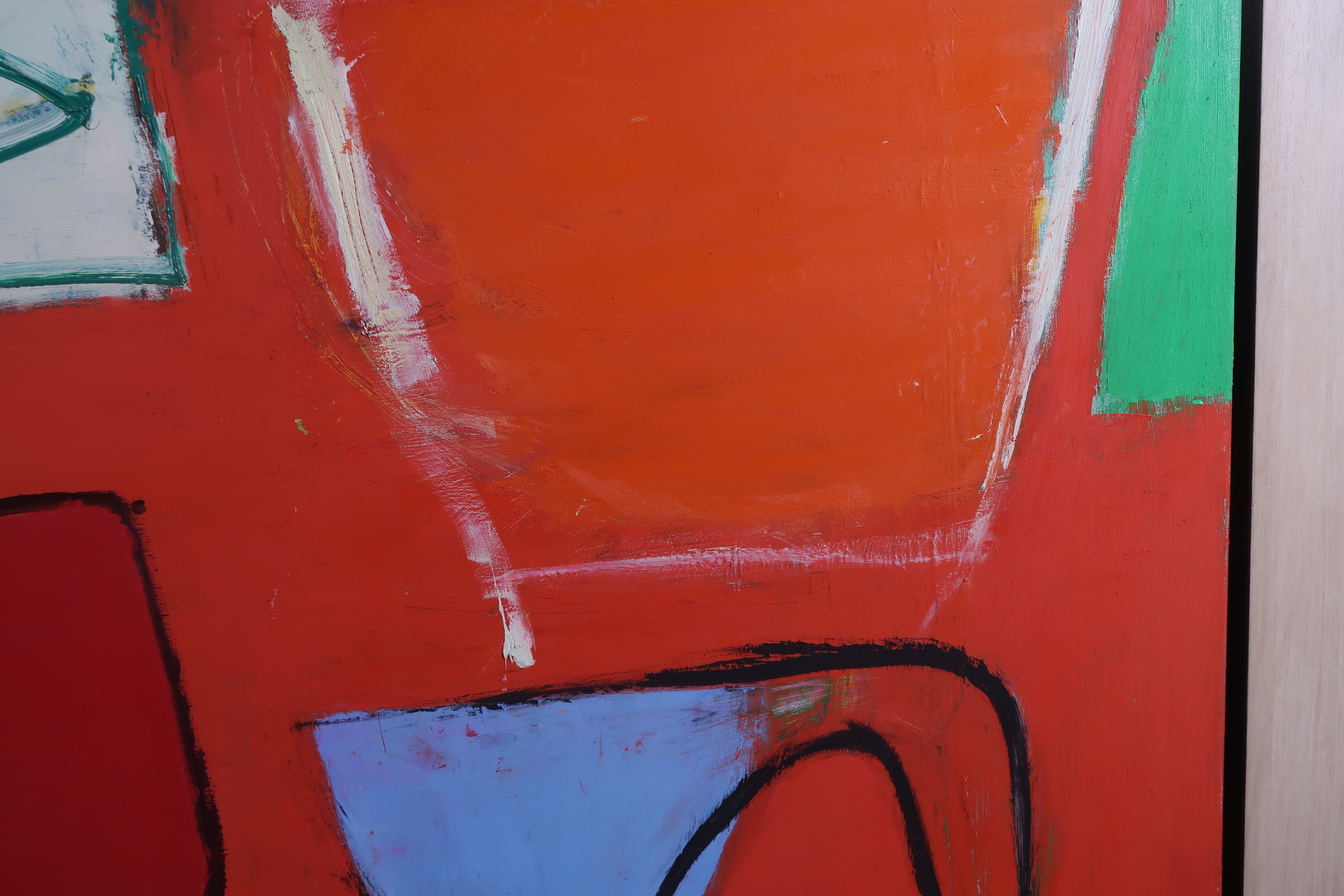Dolf Verlinden - Olieverf op doek, Abstracte compositie - Ingelijst (Zeer groot) kopen? Bied vanaf 500!