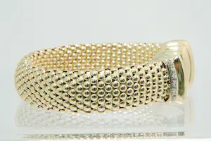 65 - Forse 18 Krt gouden armband - fantasie schakel - ZGAN - met onedele kern kopen? Bied vanaf 1160!