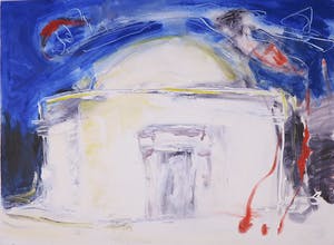 Franscz Witte - Acryl op papier, Zonder titel kopen? Bied vanaf 1!