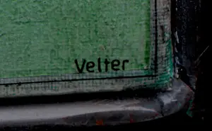 Yves Velter - Ingelijste gemengde techniek: Het kwetsbaarheid principe - 1996(groot werk!) kopen? Bied vanaf 795!