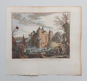 Simon Fokke - Slot Hagestein Utrecht Vijfheerenlanden Oude Gravure 1770 kopen? Bied vanaf 35!