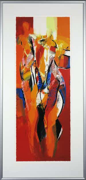 Peter Meijer - Zeefdruk, In de voorbije gaan - Ingelijst ( Groot) verkocht voor € 60!